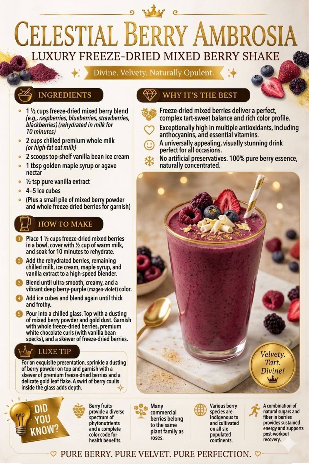 Celestial Mix Berry Ambrosia Shake