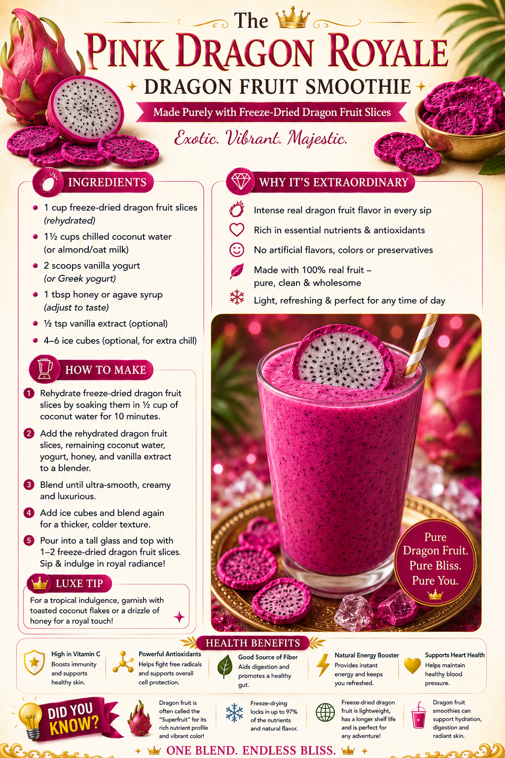 Pink Dragon Royal Smoothie