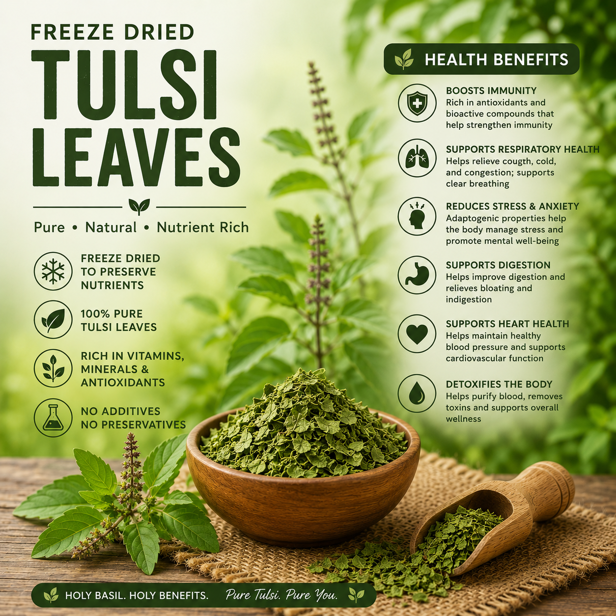 Dried Tulsi Leaves