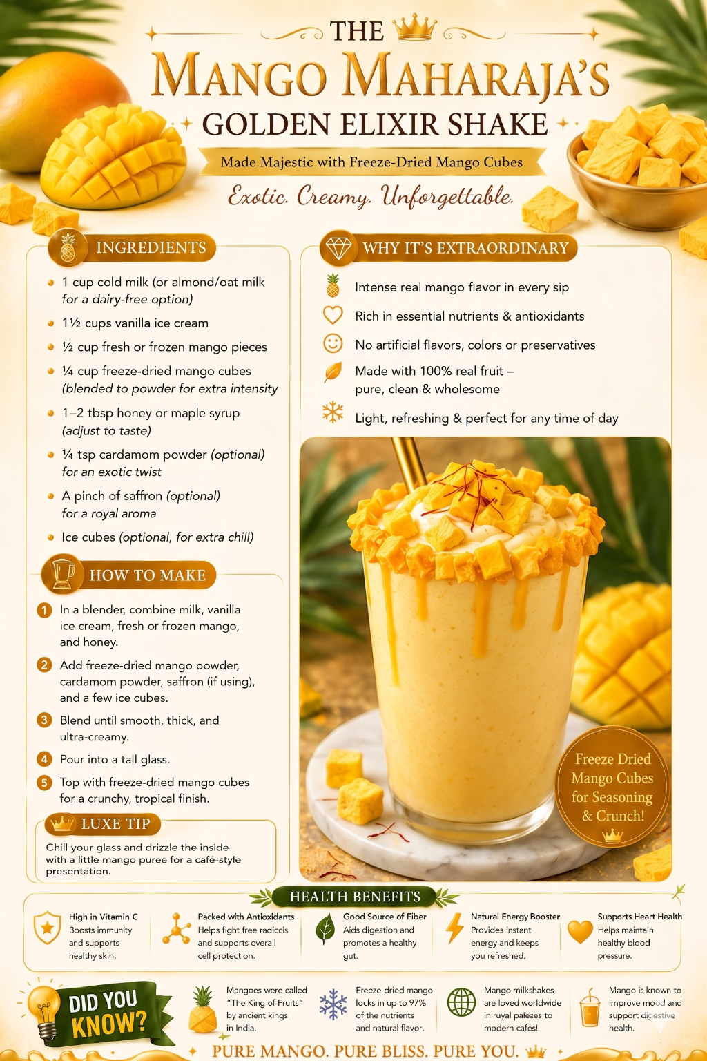 The Mango Maharaja Golden Shake