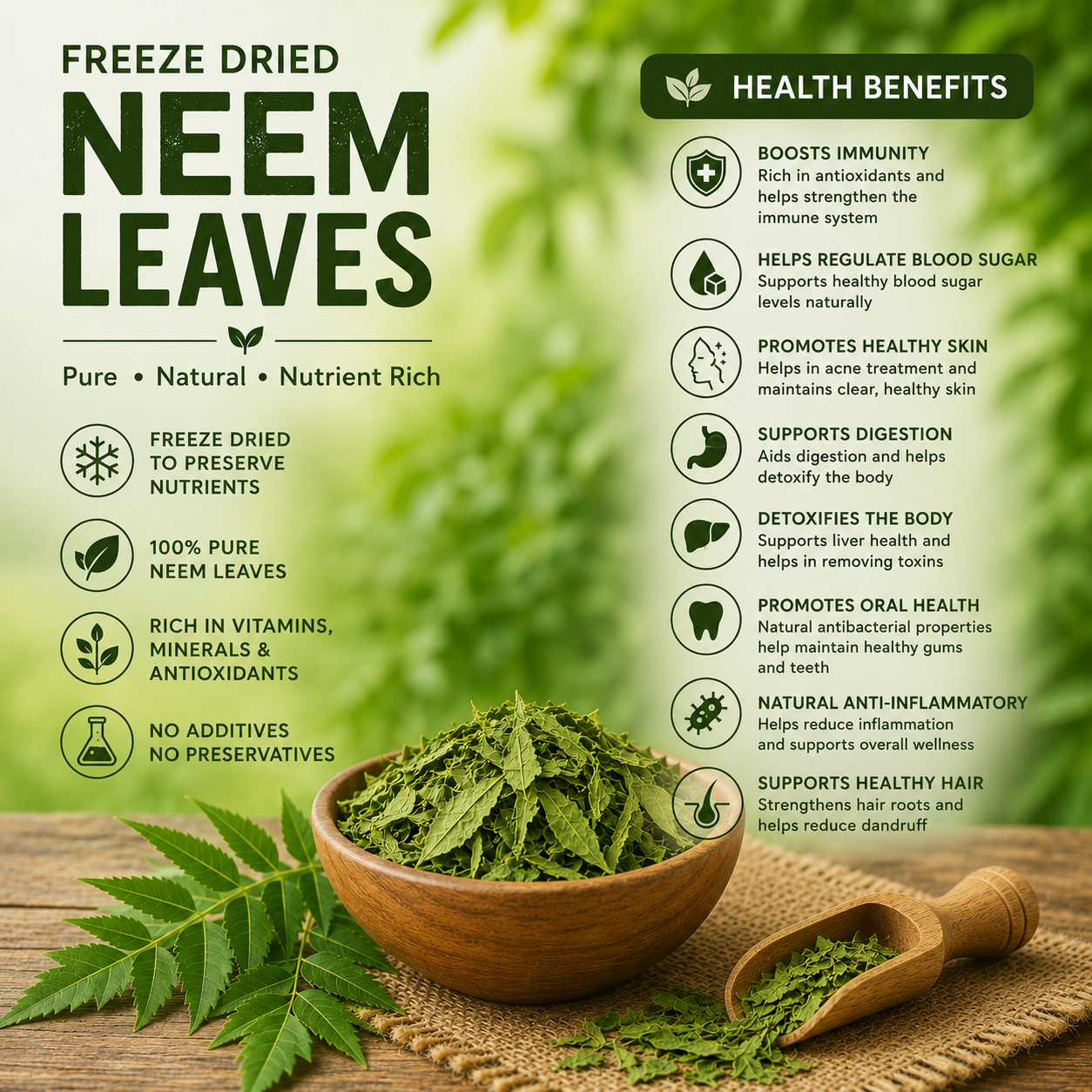 Dried Neem  Leaves