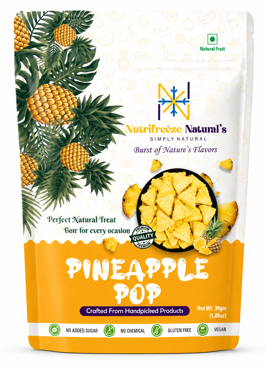 Pineapple Pop - Premium Dried Pineapple Slices