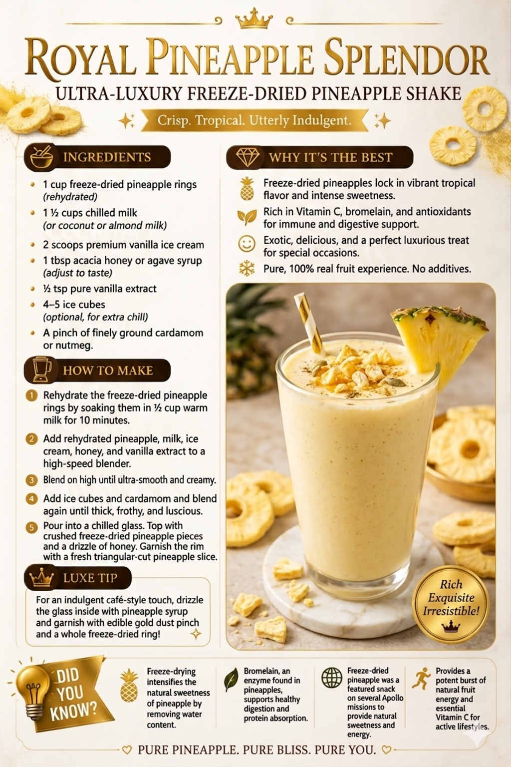 Royal Pineapple Shake
