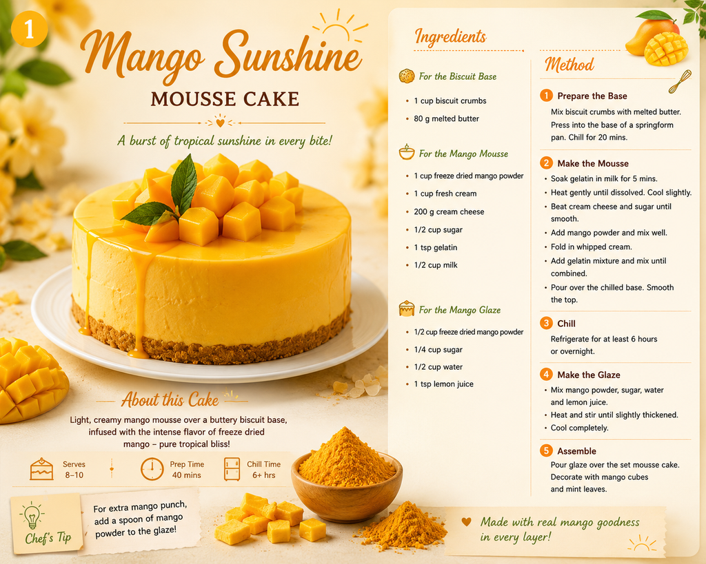 Mango Sunshine Mousse Cake