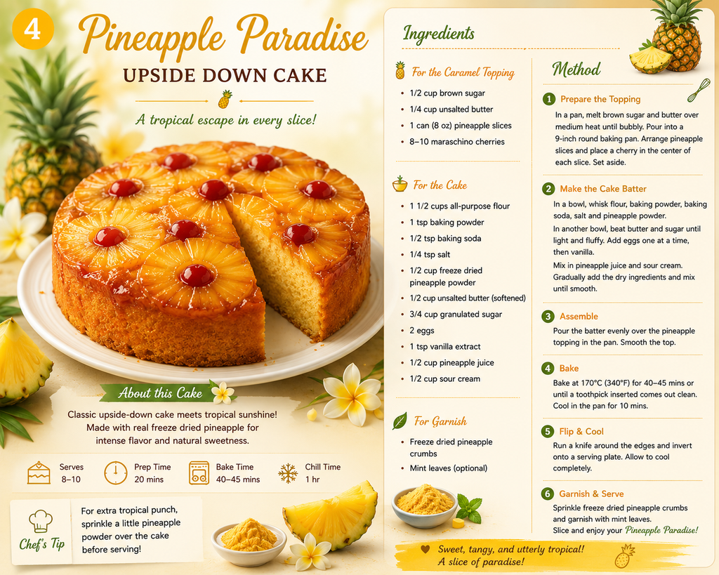 Pineapple Paradise  Upside Down Cake