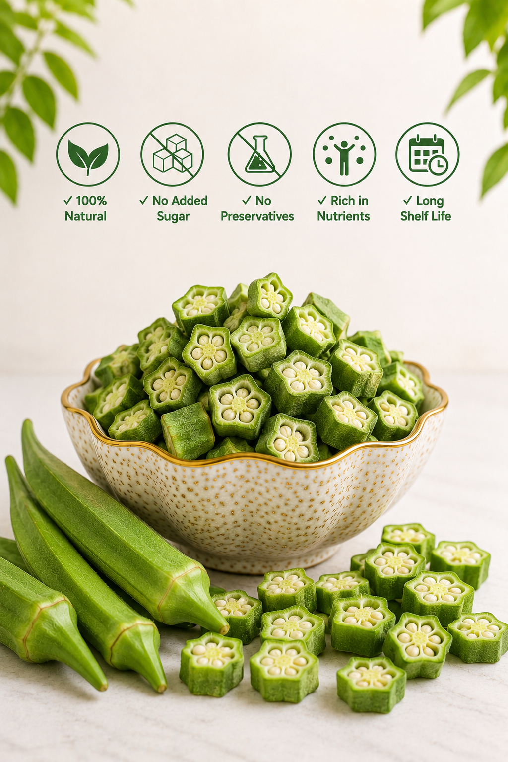 Dried Okra ( Lady-Finger/ Bhindi )