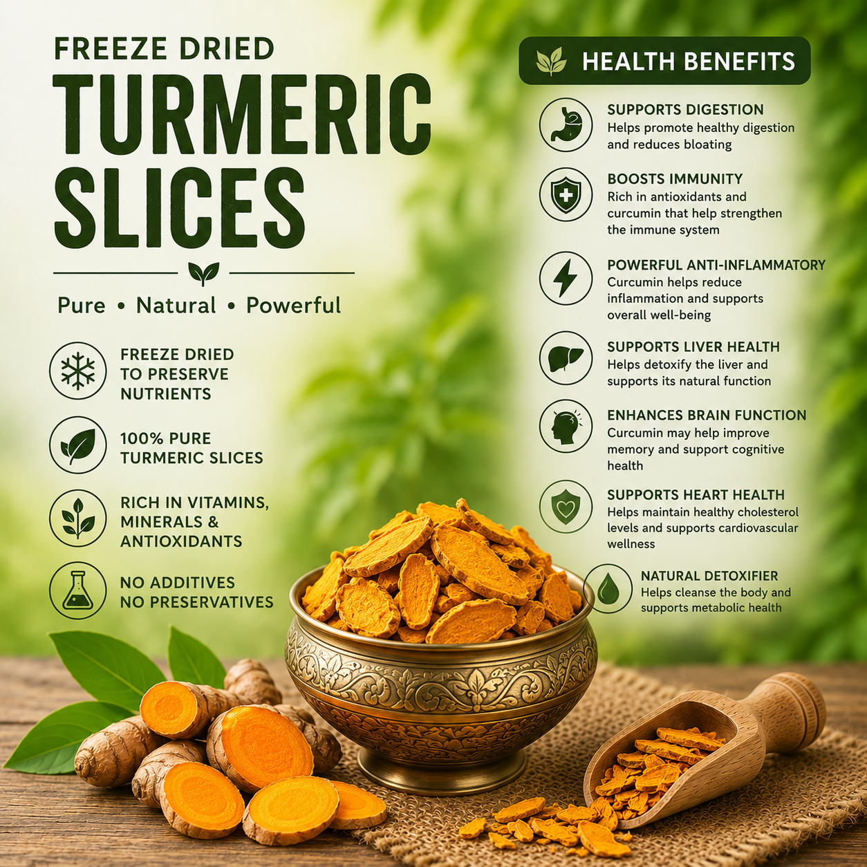 Dried Turmeric Slices