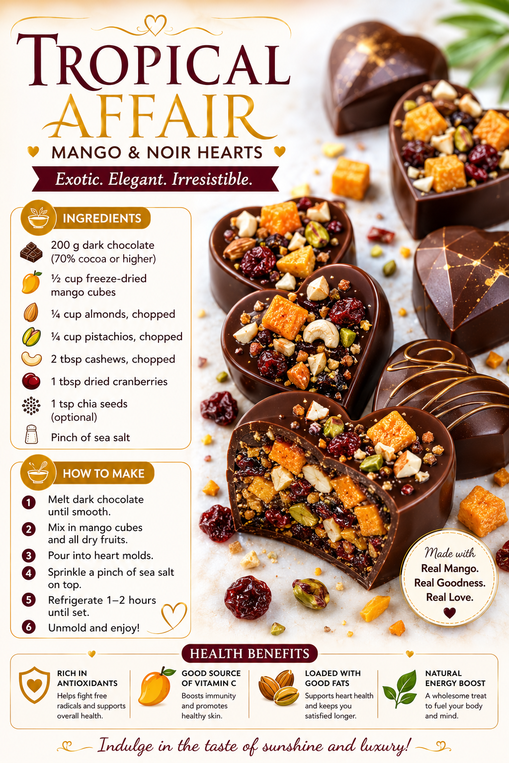  Tropical Affair- Mango and Noir Hearts