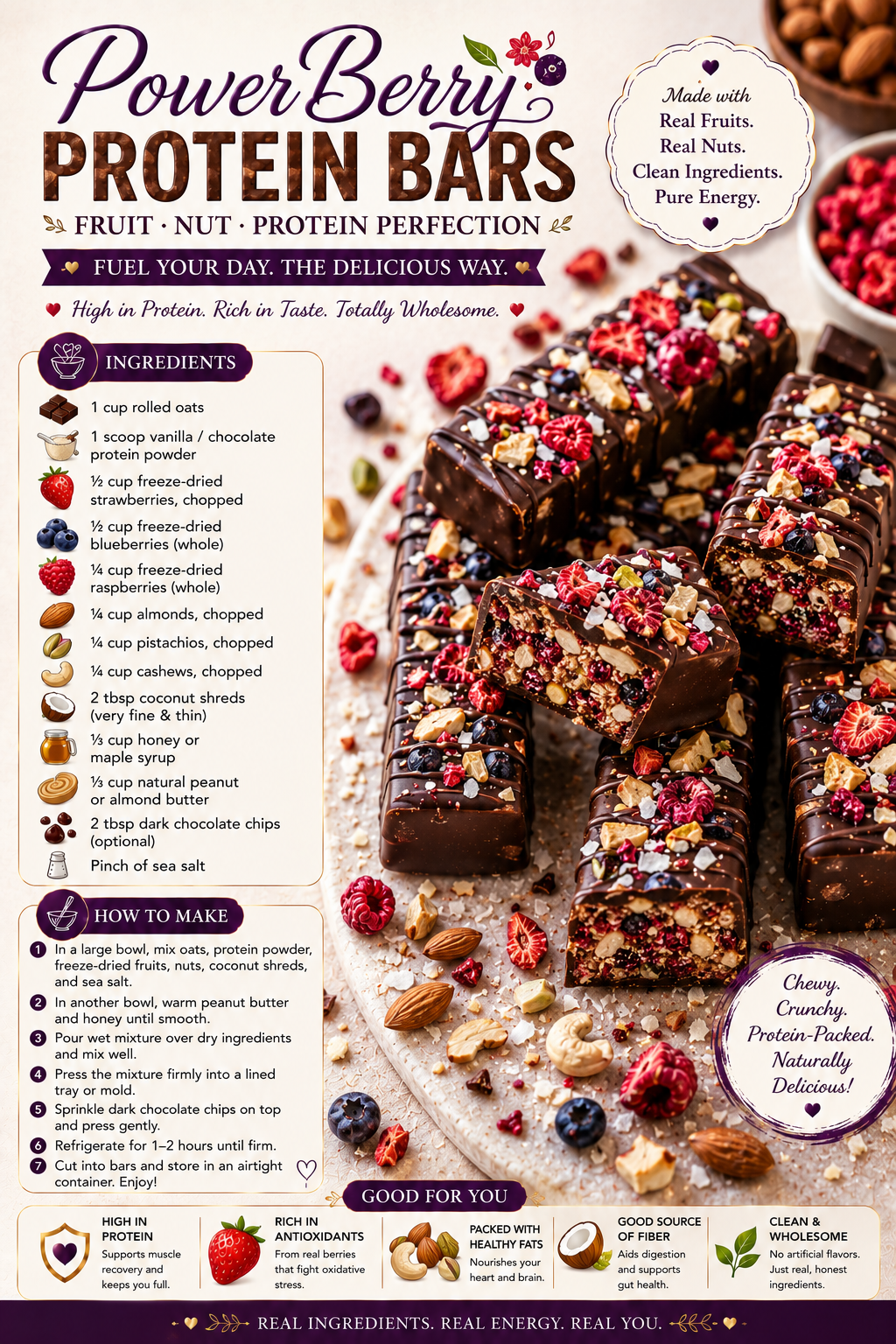 Power Berry Protein Bars