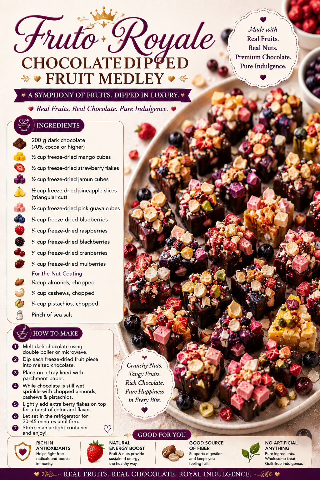 Chocolate Dipped Fruit Medley