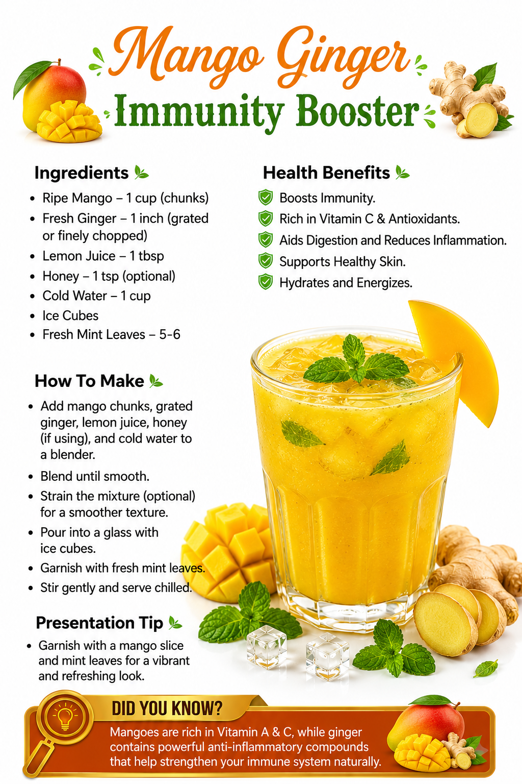 Mango Ginger Immunity Booster