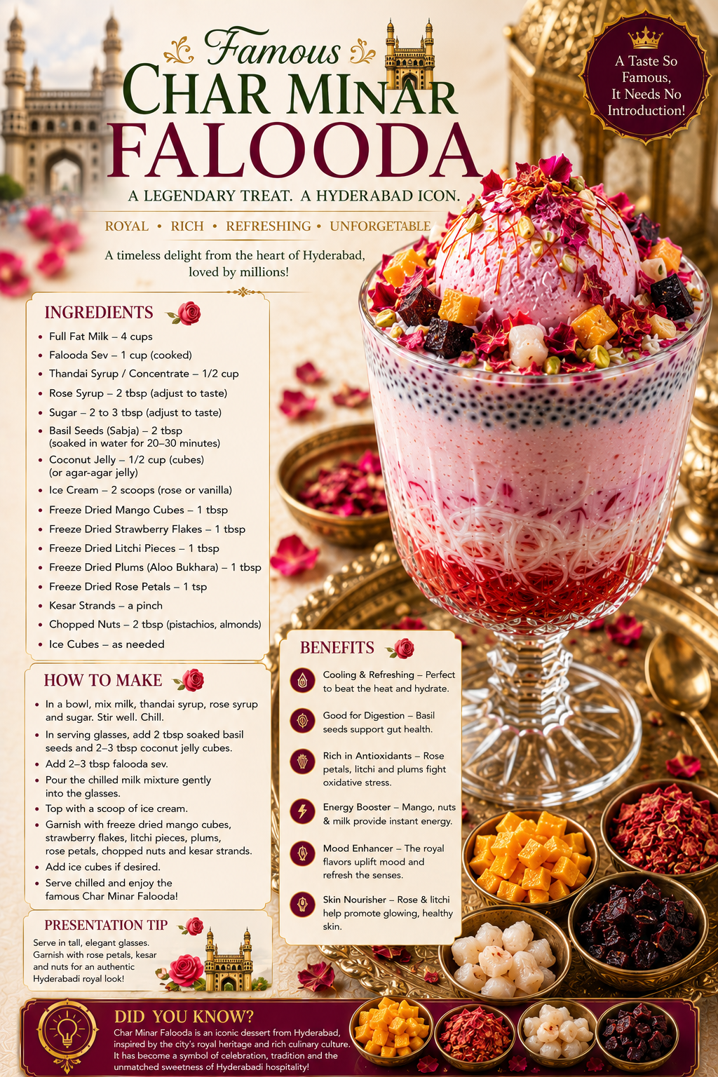 Famous Char Minar Falooda