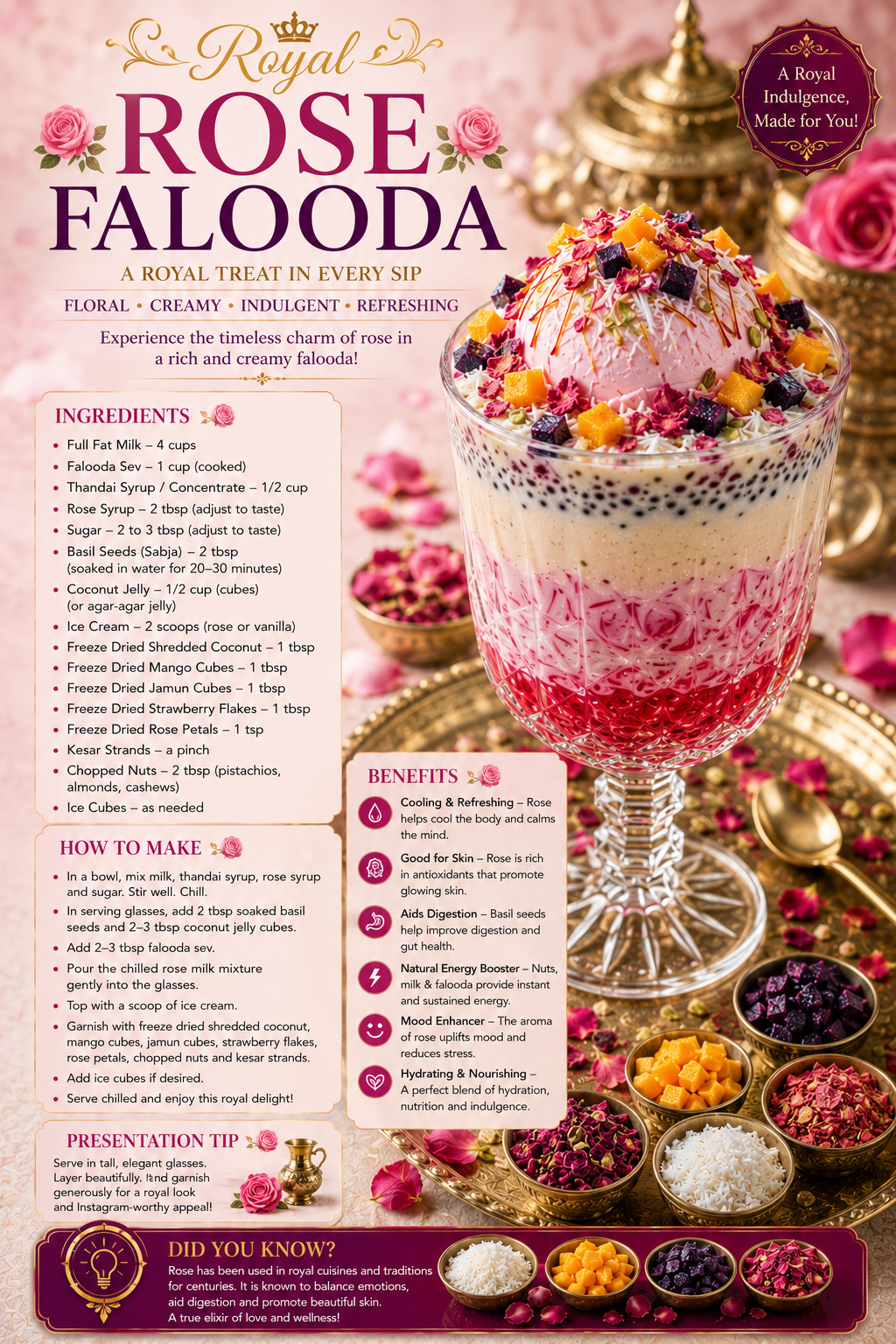 Royal Rose Falooda