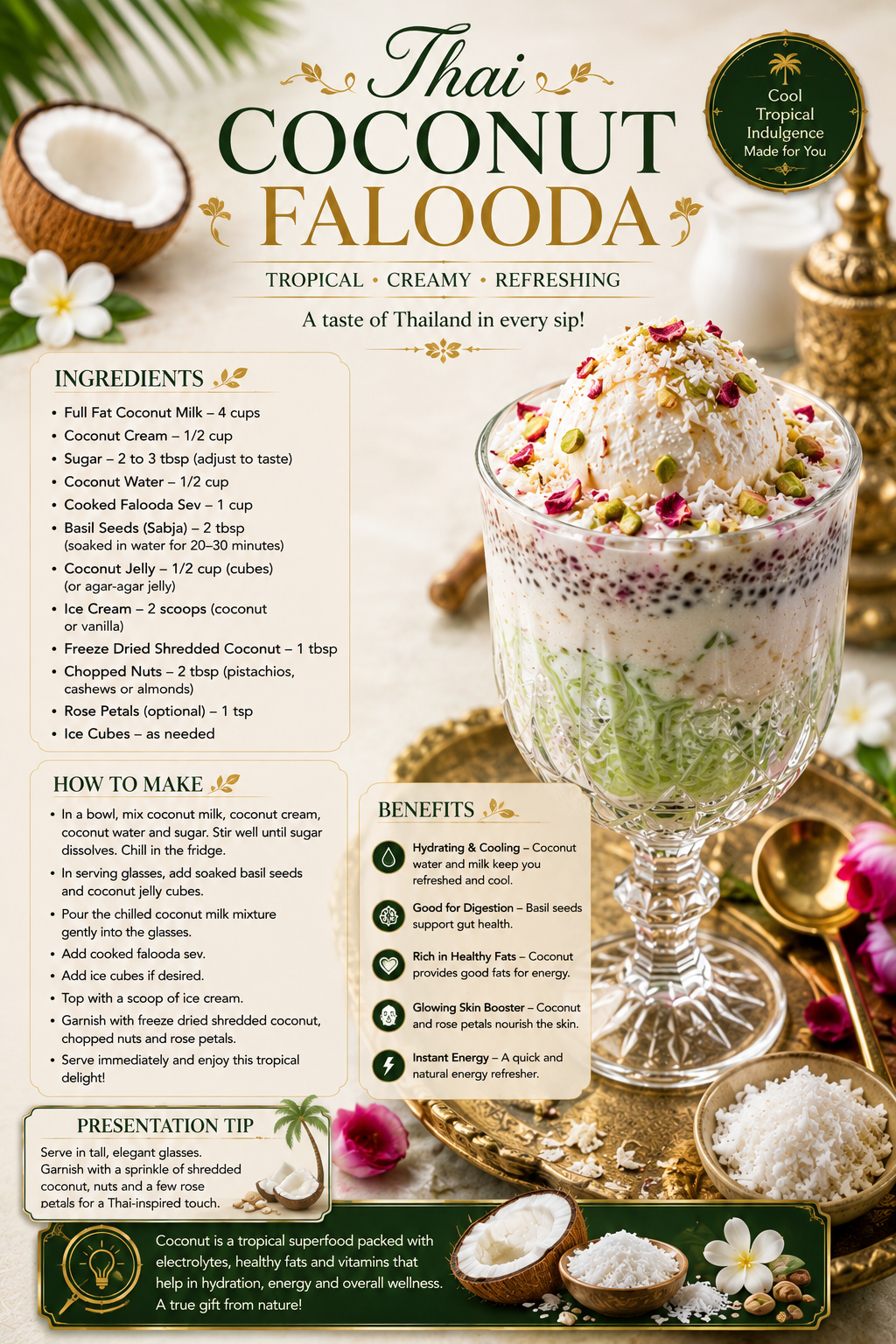 Thai Coconut Falooda
