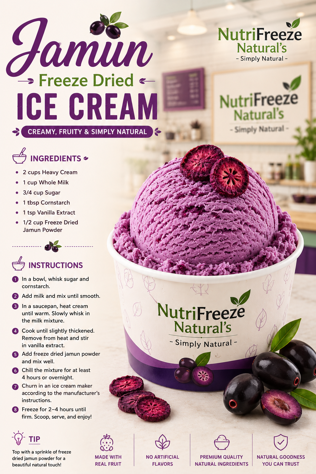Jamun Ice Cream