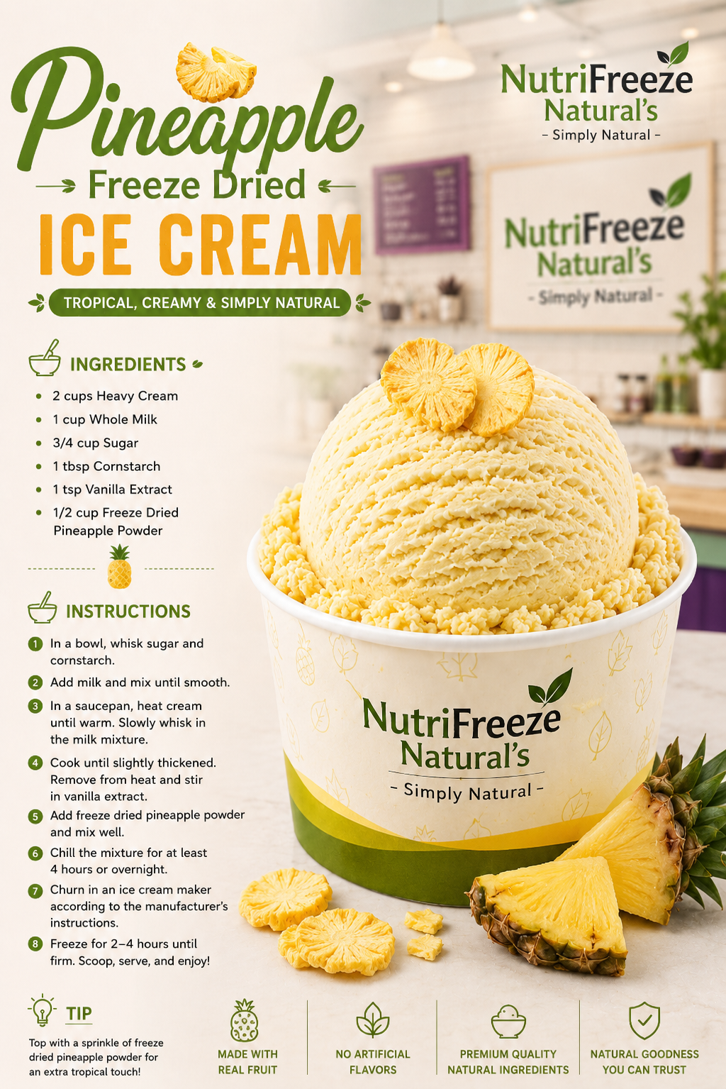 Pineapple Ice Cream