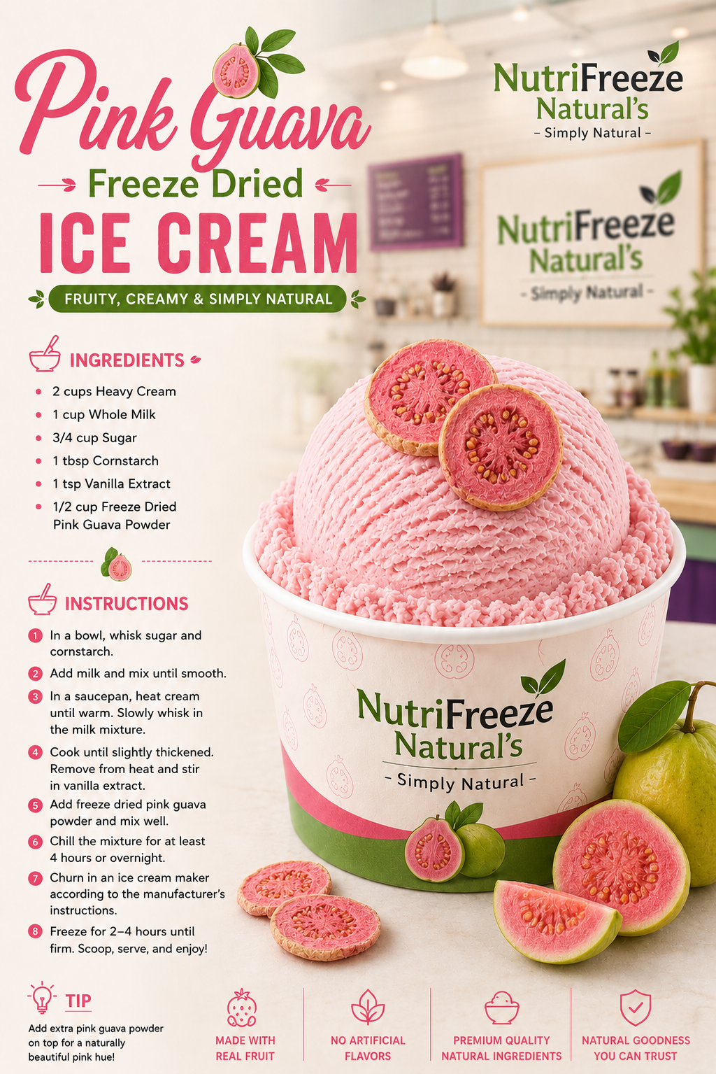 Pink Guava Ice Cream