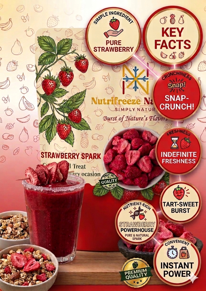 Strawberry Spark - Premium Dired Chips