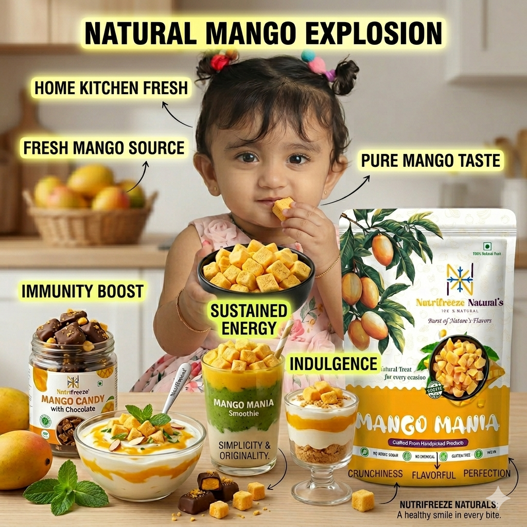 Mango Mania -Premium Dried Mango Cubes