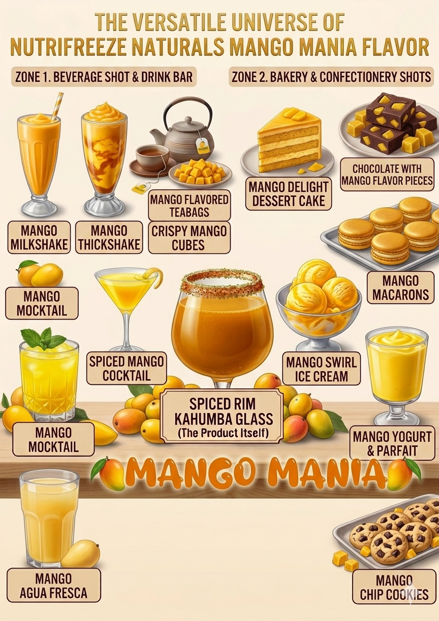 Mango Mania -Premium Dried Mango Cubes