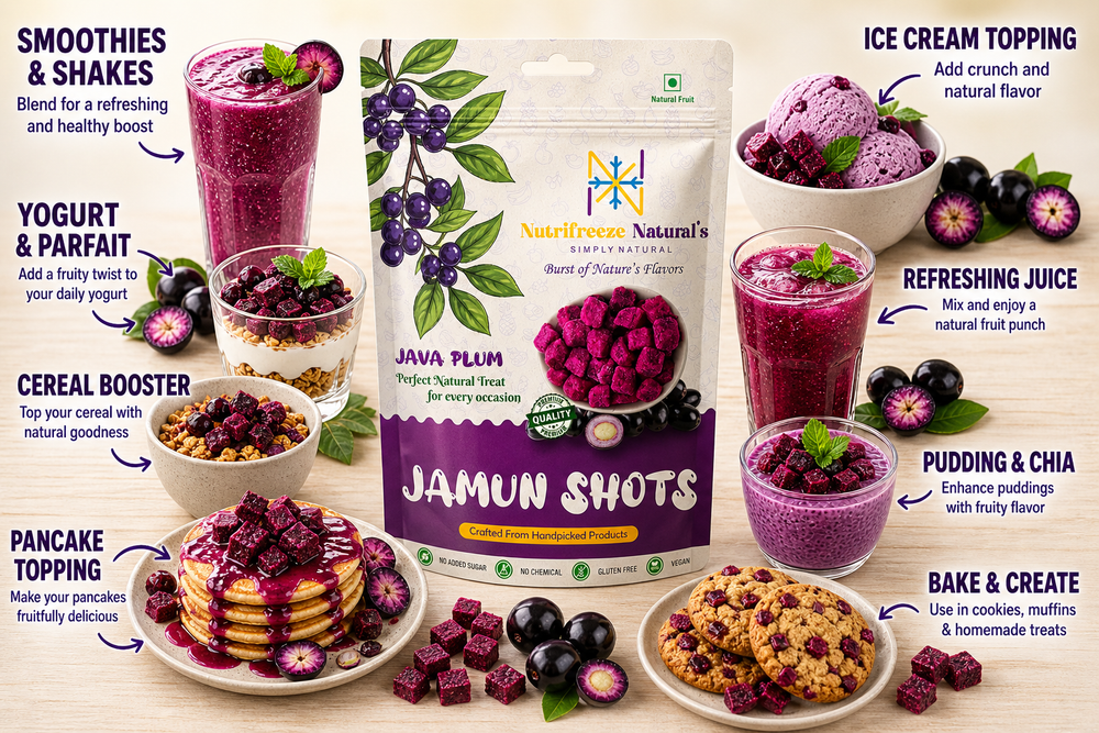 Jamun Shots - Premium Dried Jamun Fruit Cubes