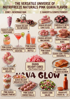 Pink Guava - Premium Dried Guava Fruit Cubes