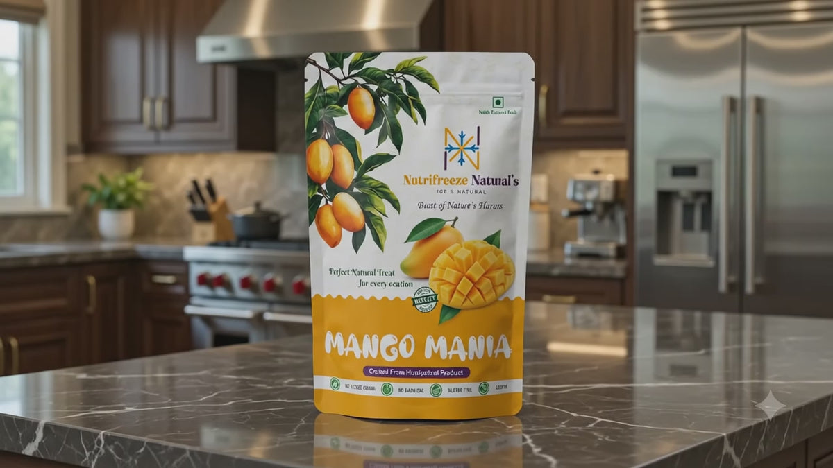 Mango Mania -Premium Freeze Dried Mango Cubes