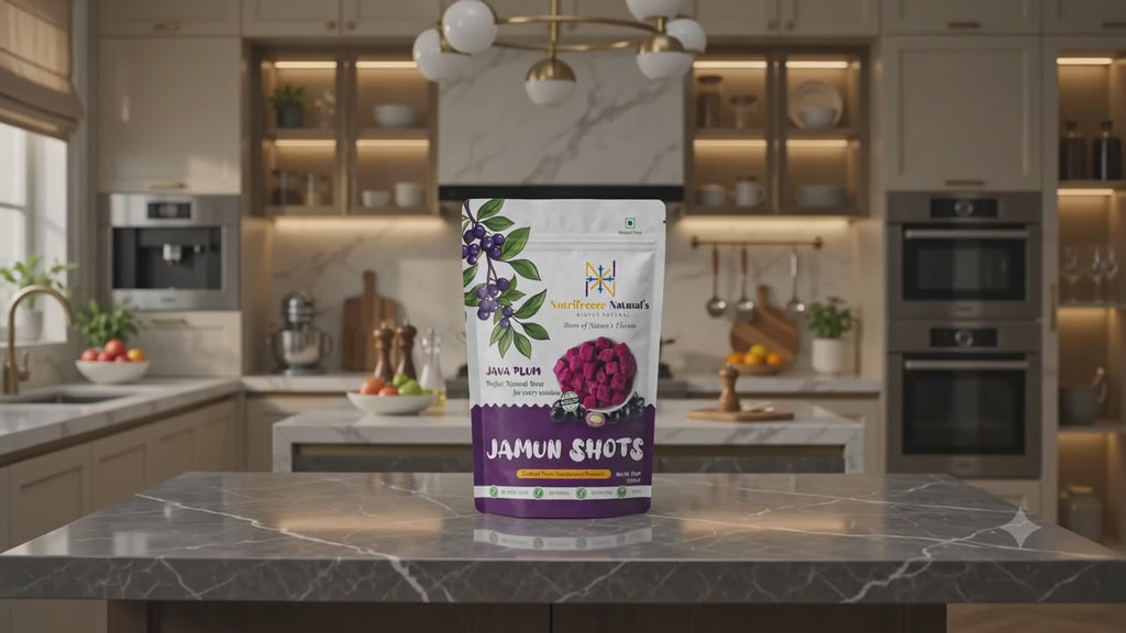Jamun Shots - Premium Freeze Dried Jamun Fruit Cubes